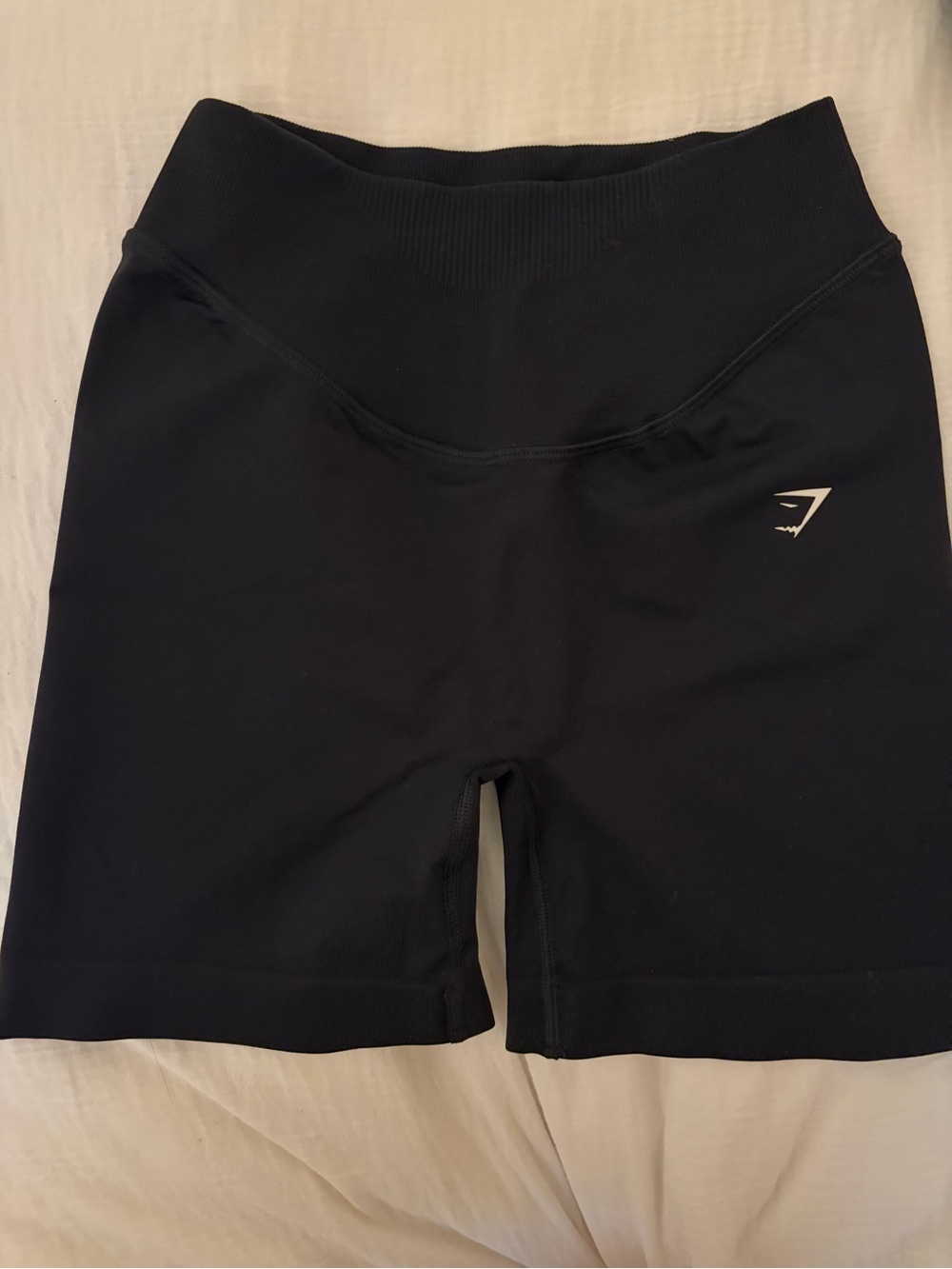 Gymshark Women's Black High-Waist Athletic Bike Shorts